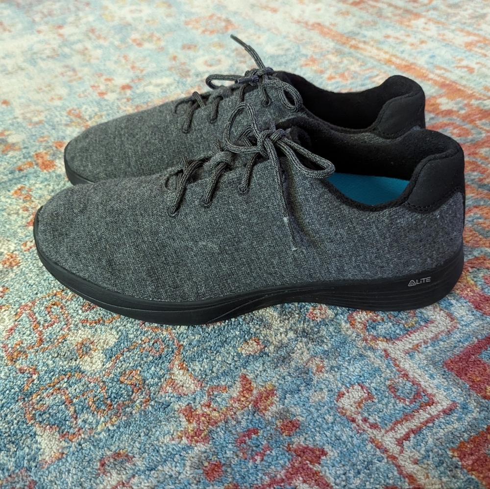 Abeo Women's Lite Denali Grey Lace Up Sneaker Comfort Shoe Women's 9.5